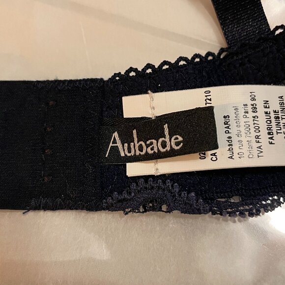 AUBADE Danse Des Sens Underwire Bra in Evening Blue Size 32B Brand New in Box - Picture 12 of 13